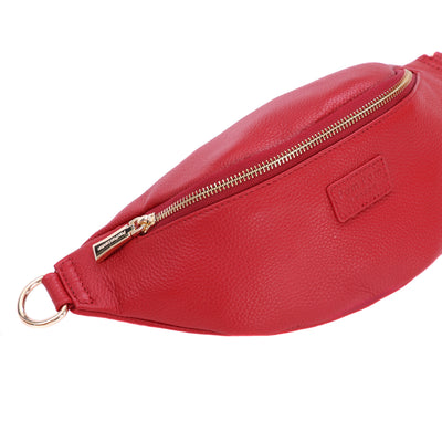 Bum Bag Crimson Red-Pom Pom London