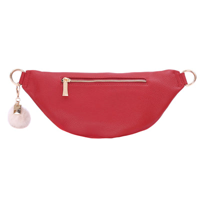 Bum Bag Crimson Red-Pom Pom London