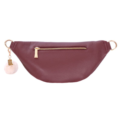 Bum Bag Deep Burgundy-Pom Pom London