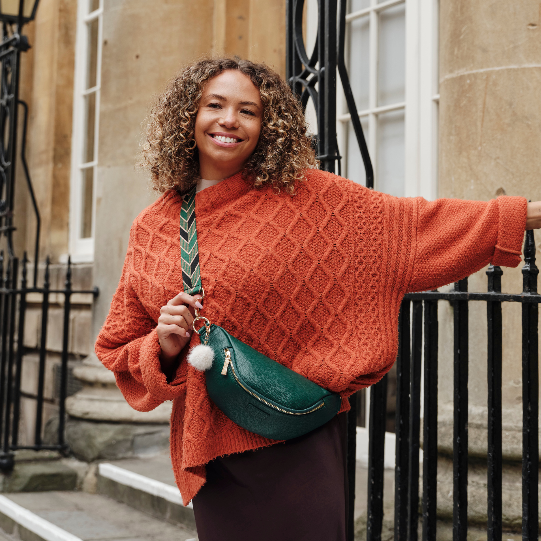 Bum Bag Madeira Green-Pom Pom London