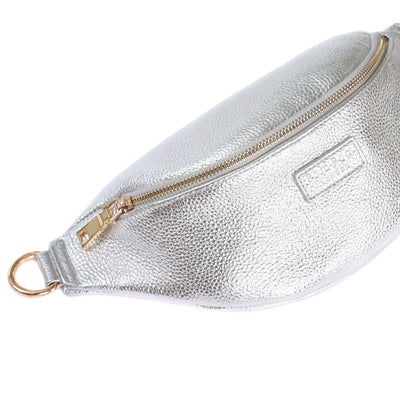 Bum Bag Metallic Silver - Pom Pom London