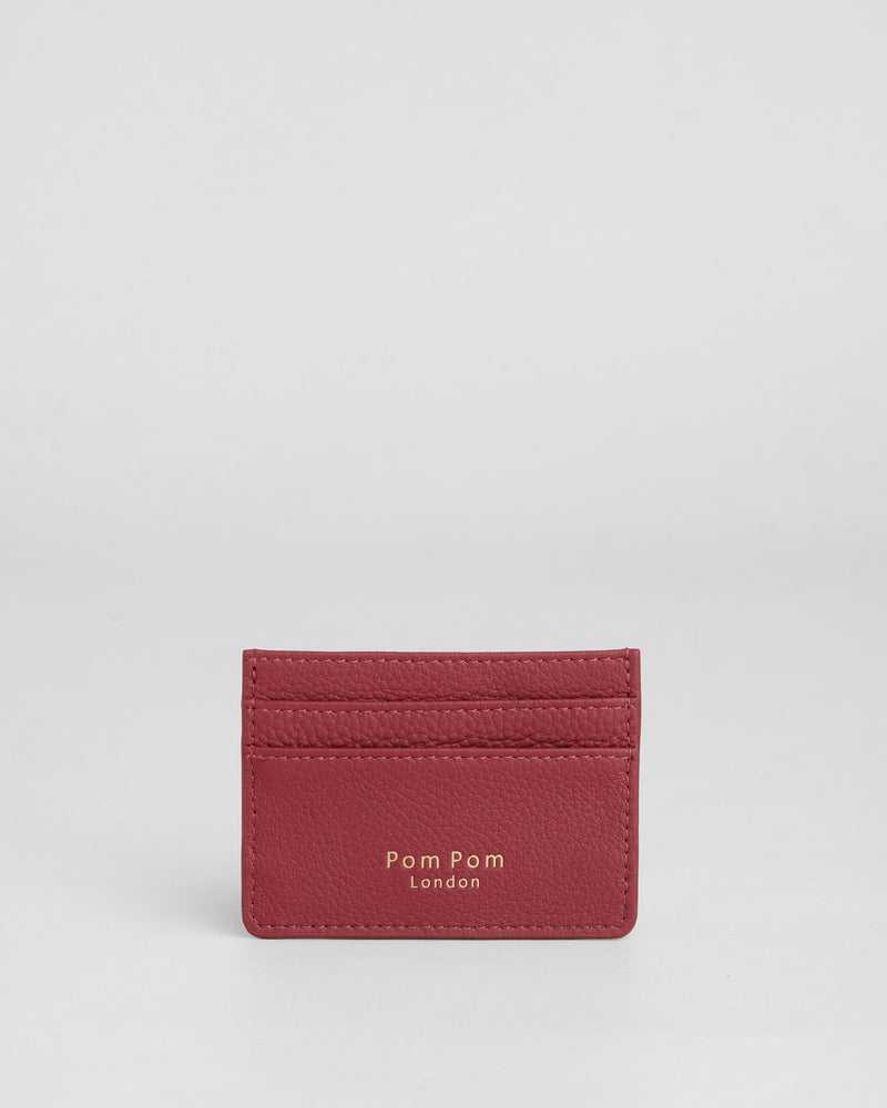 Chelsea Card Holder Burnt Rhubarb-Pom Pom London