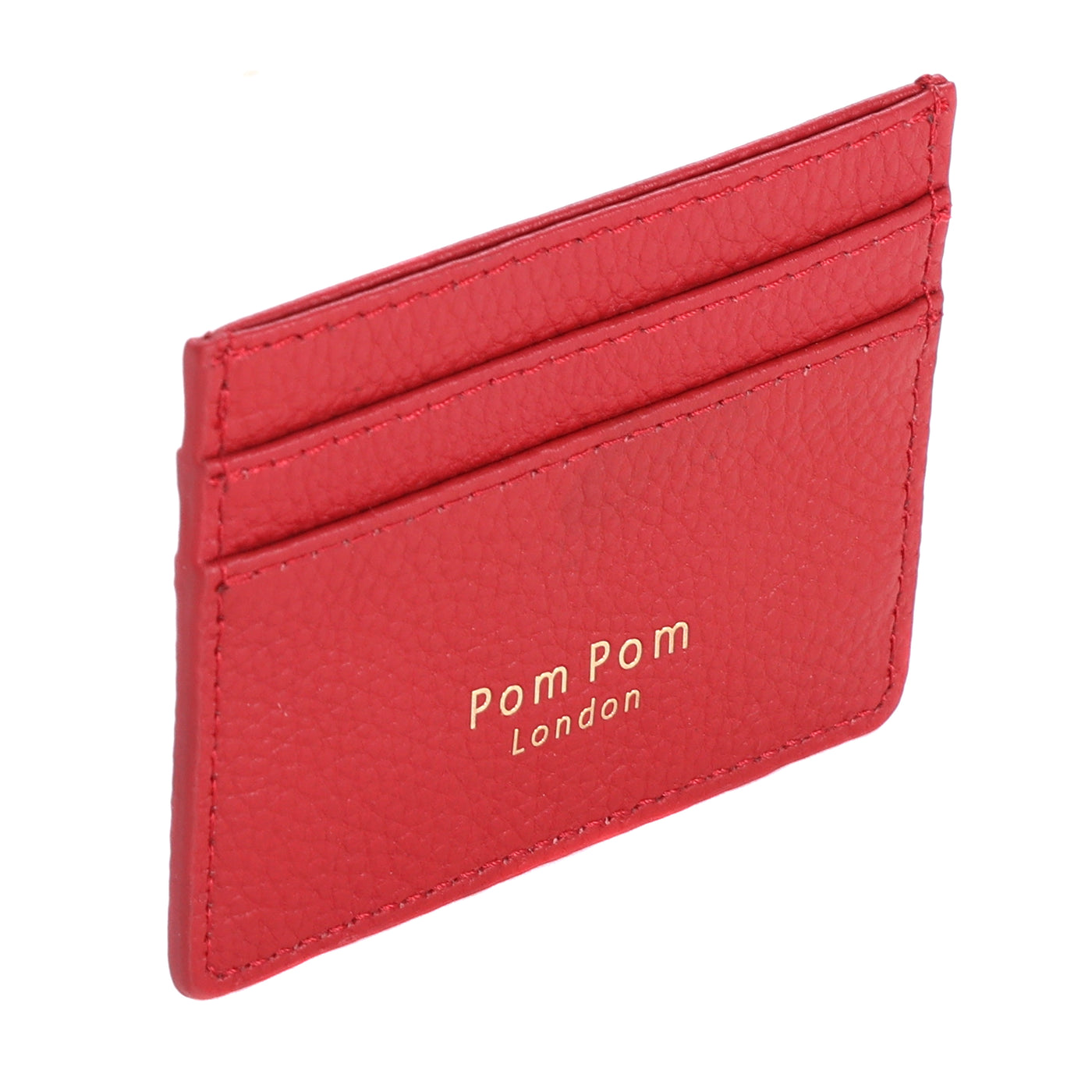 Chelsea Card Holder Crimson Red-Pom Pom London