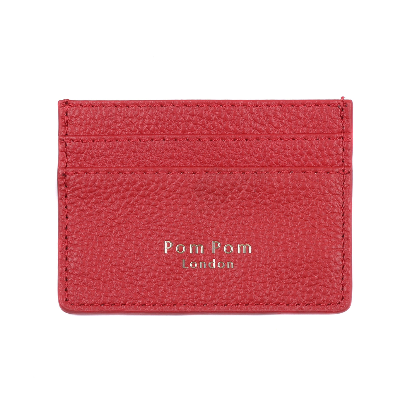 Chelsea Card Holder Crimson Red-Pom Pom London