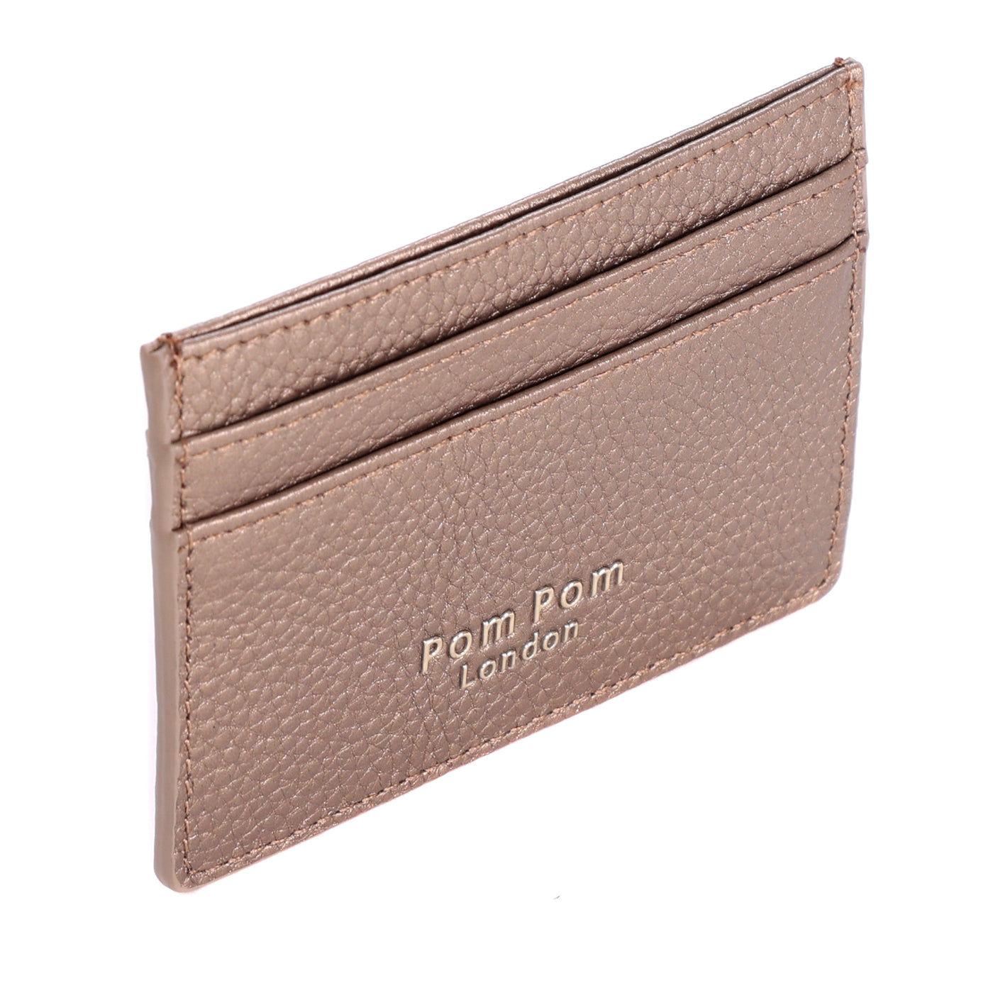 Chelsea Card Holder Metallic Bronze-Pom Pom London