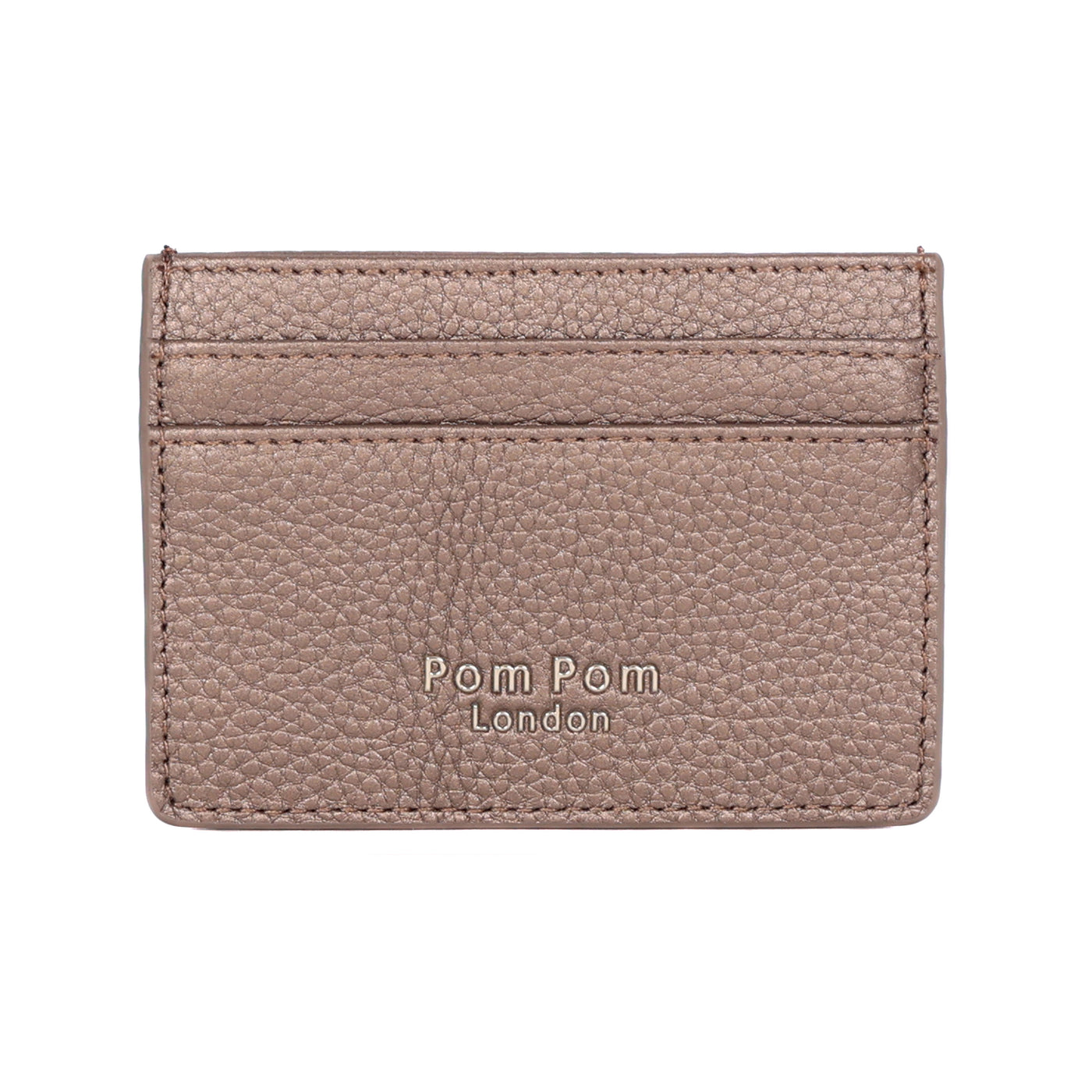 Chelsea Card Holder Metallic Bronze-Pom Pom London