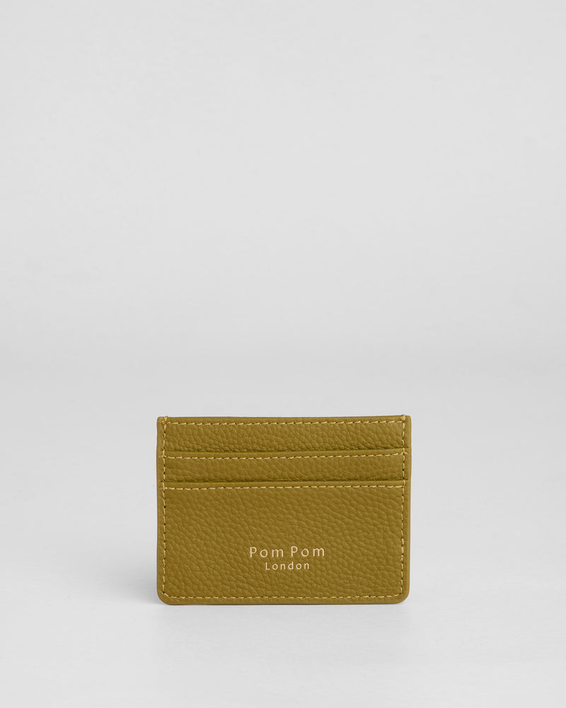 Chelsea Card Holder Olive Green-Pom Pom London