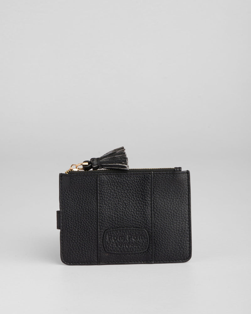 Chelsea Coin & Card Holder Black-Pom Pom London