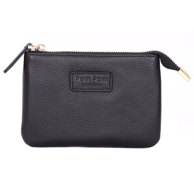 Chelsea Coin Purse Black-Pom Pom London