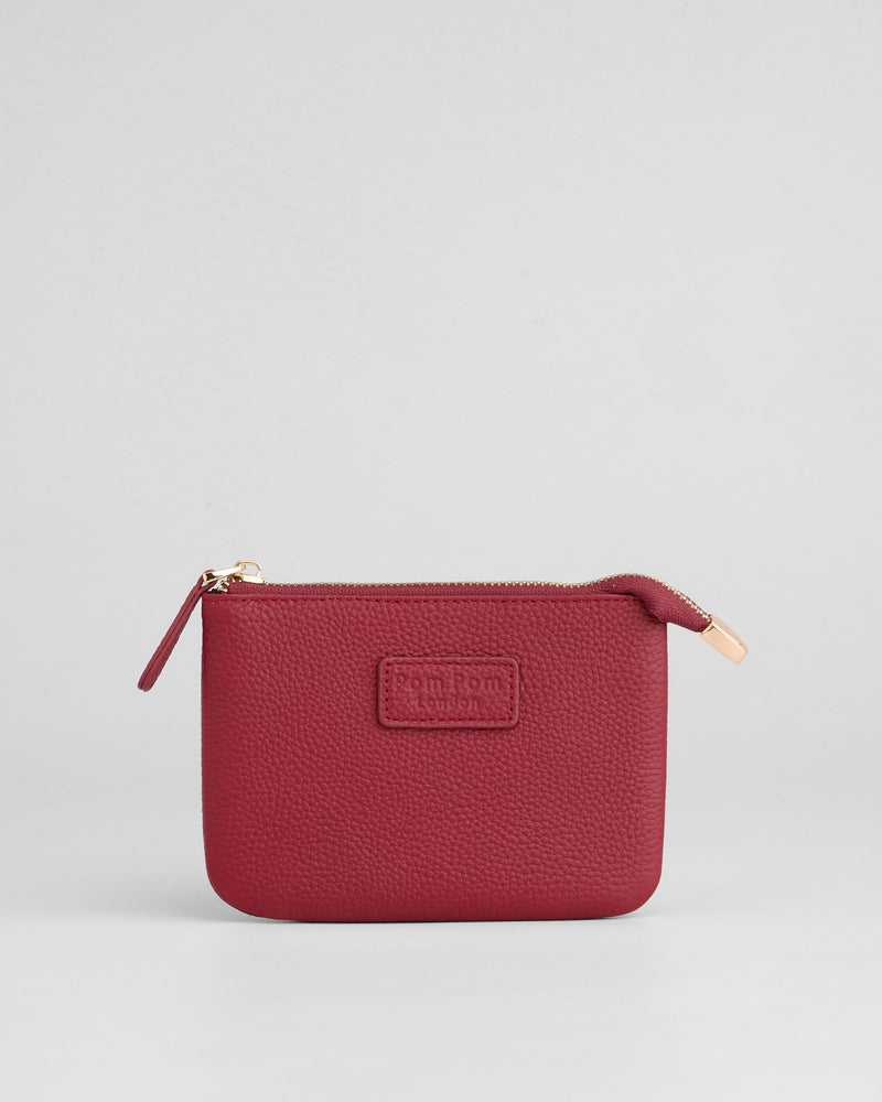 Chelsea Coin Purse Burnt Rhubarb-Pom Pom London