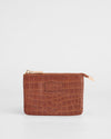 Chelsea Coin Purse Croc Chestnut