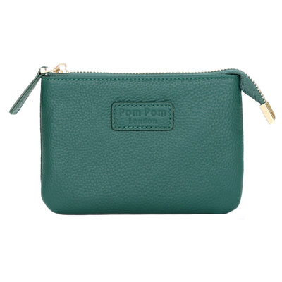 Chelsea Coin Purse Madeira Green-Pom Pom London