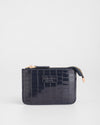 Chelsea Coin Purse Patent Croc Navy