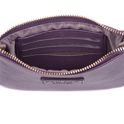 Chelsea Coin Purse Purple Nightshade-Pom Pom London