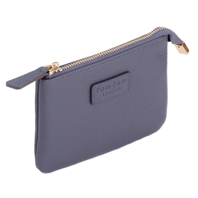 Chelsea Coin Purse Slate Blue-Pom Pom London