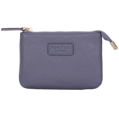 Chelsea Coin Purse Slate Blue-Pom Pom London