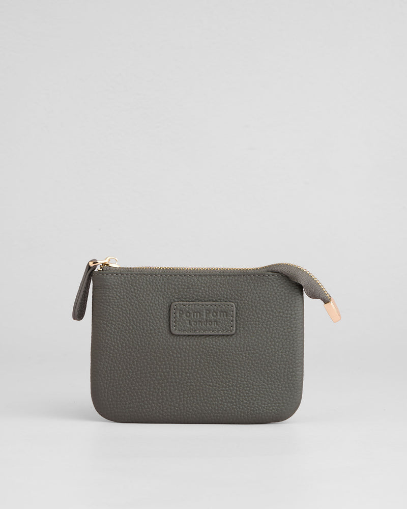 Chelsea Coin Purse Volcano Grey-Pom Pom London