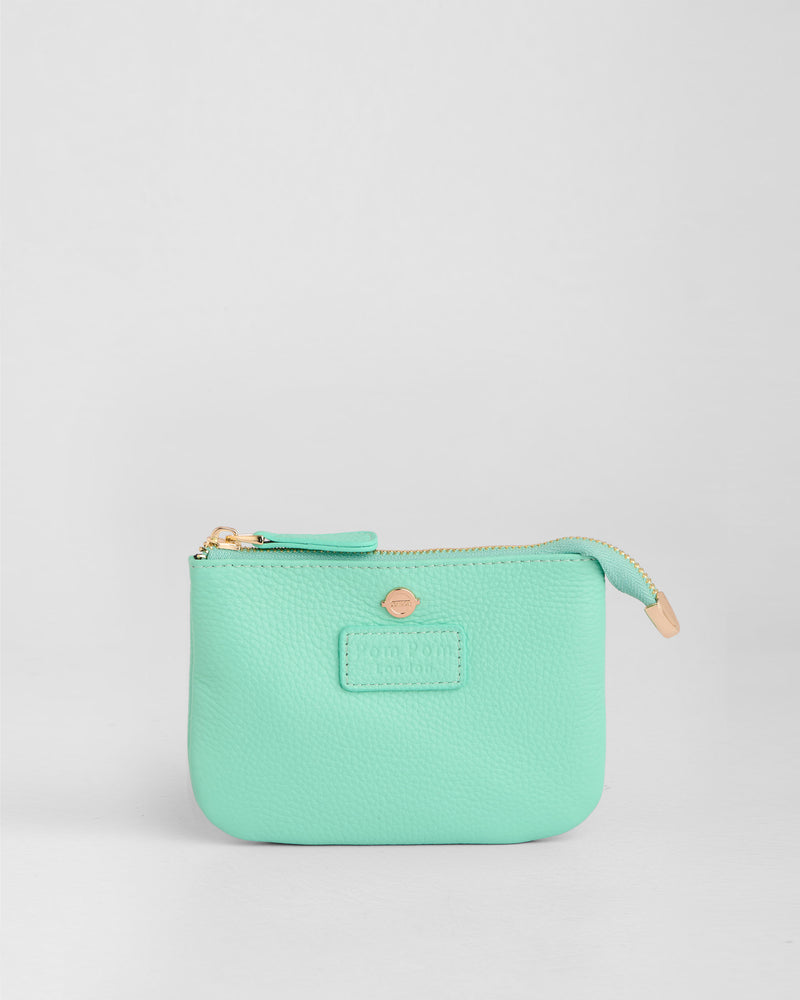 Chelsea Coin Purse Waterloo & City Line Turquoise-Pom Pom London
