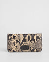 Chelsea Flat Wallet Snake Effect Monochrome - Large