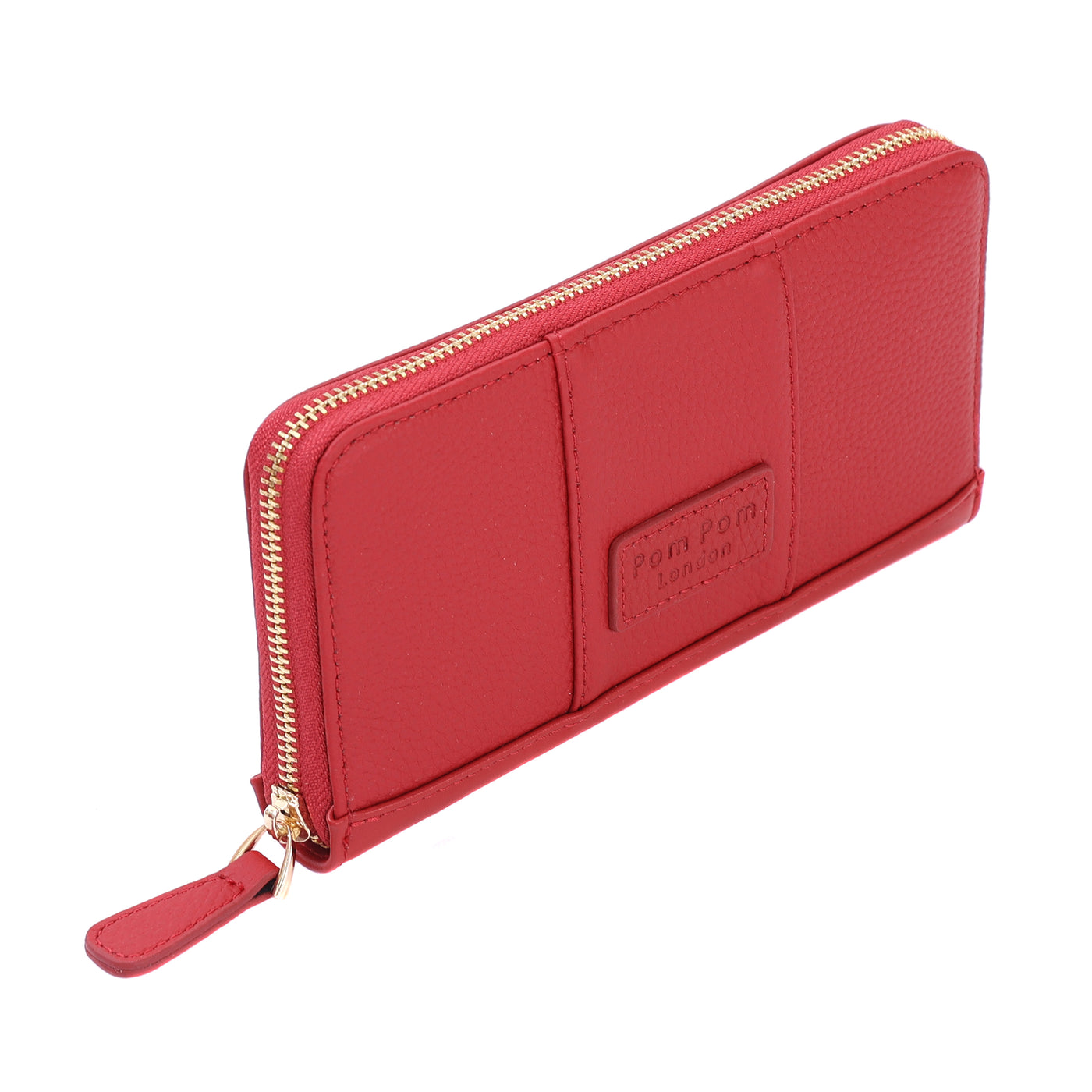 Chelsea Wallet Purse Crimson Red-Pom Pom London