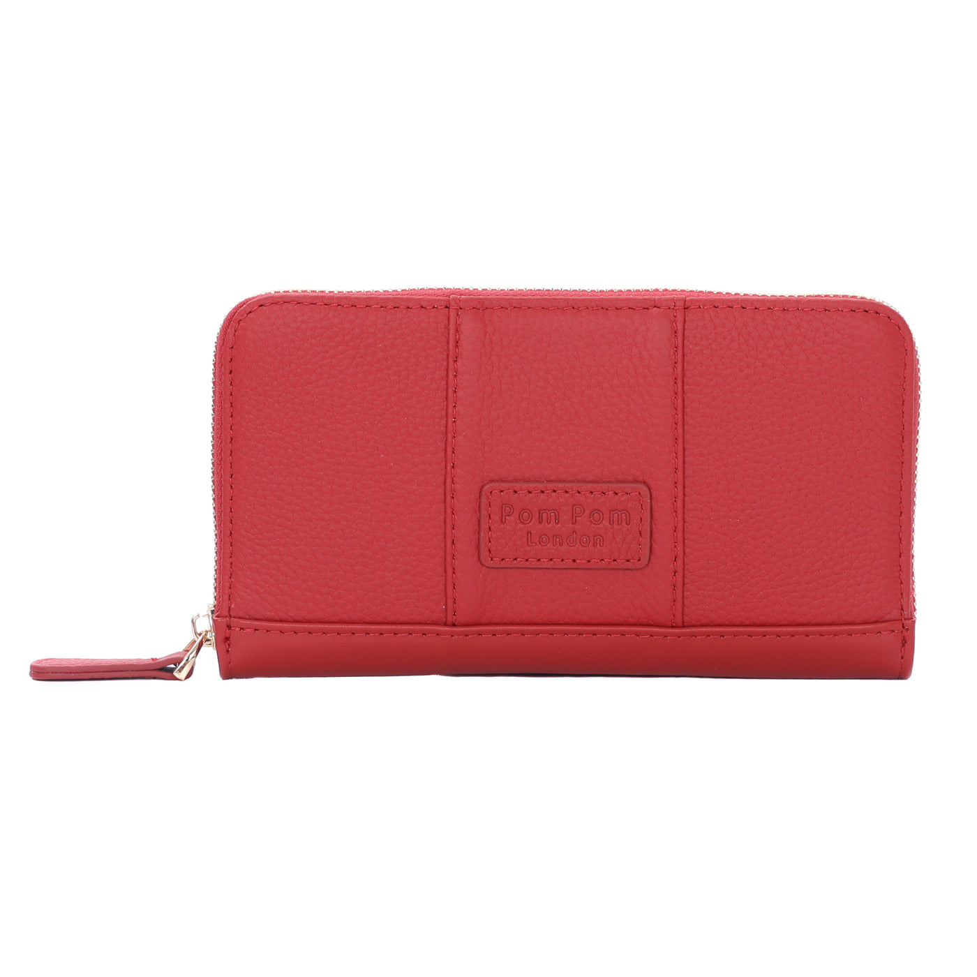 Chelsea Wallet Purse Crimson Red-Pom Pom London