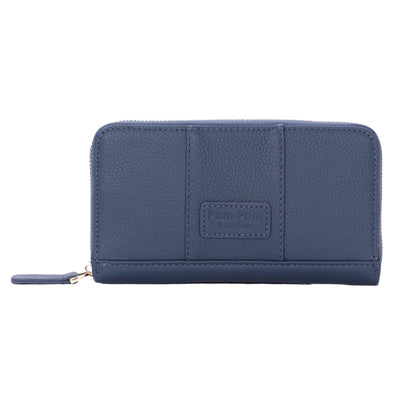 Chelsea Wallet Purse Nordic Blue-Pom Pom London