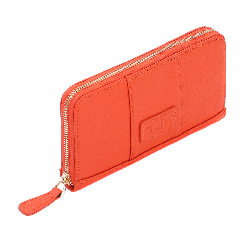 J&M Davidson Square Wallet with Pompom Basic Square Wallet