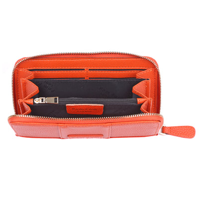 Chelsea Wallet Purse Orange Spice-Pom Pom London