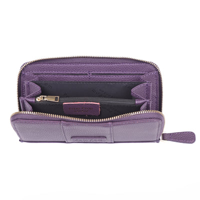 Chelsea Wallet Purse Purple Nightshade-Pom Pom London