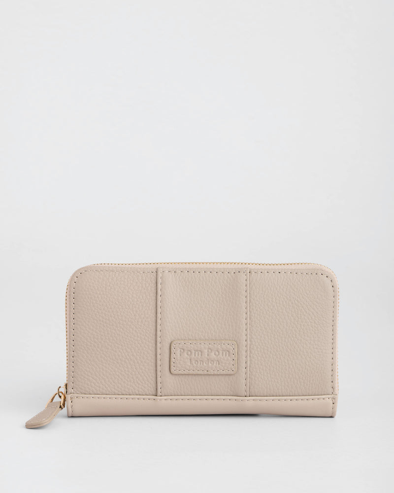 Chelsea Wallet Purse Stone-Pom Pom London