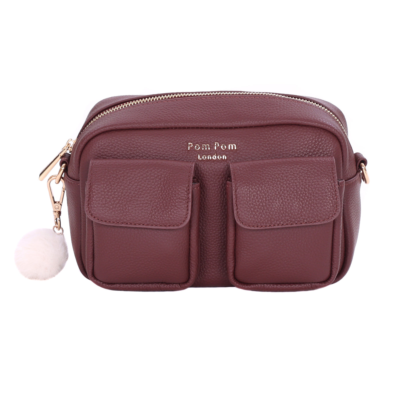 Chiswick Cargo Bag Deep Burgundy-Pom Pom London