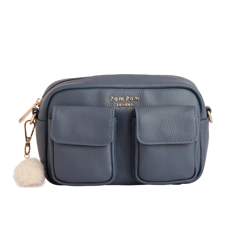 Chiswick Cargo Bag Slate Blue-Pom Pom London