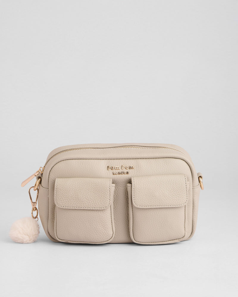 Chiswick Cargo Bag Stone-Pom Pom London