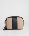 City Crossbody Bag Canvas & Leather Black