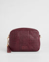 City Crossbody Bag Croc Red Mahogany