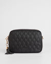 City Crossbody Bag Diamond Quilted Black