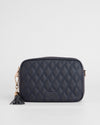 City Crossbody Bag Diamond Quilted Navy