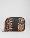 City Crossbody Bag Leopard Print Black