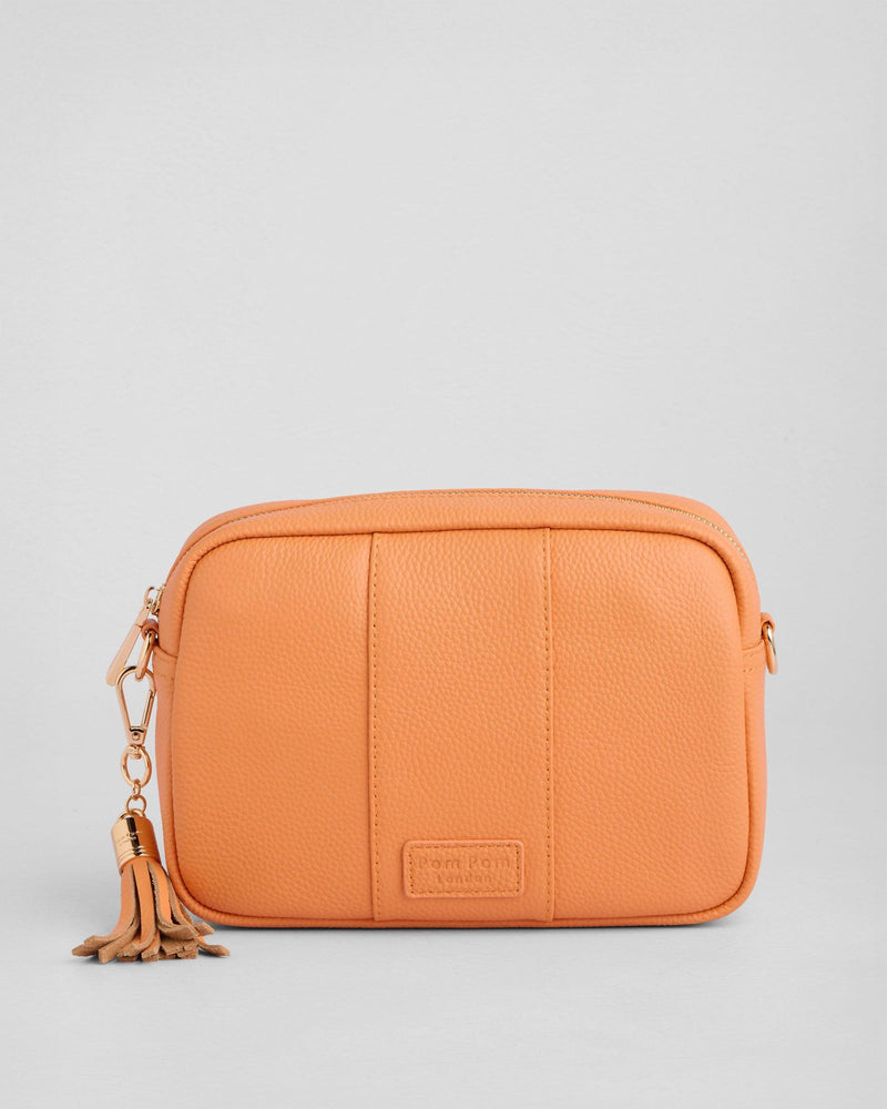 Mango Tango City Bag - full-grain leather bag | Pom Pom London