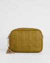 City Crossbody Bag Square Quilted Olive Green