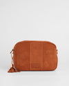 City Crossbody Bag Suede Chestnut