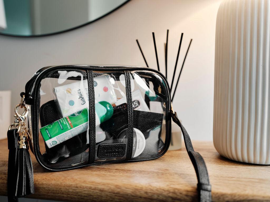 City Crossbody Bag Transparent Black