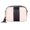 City Kunstfleece &amp; Ledertasche Schwarz 