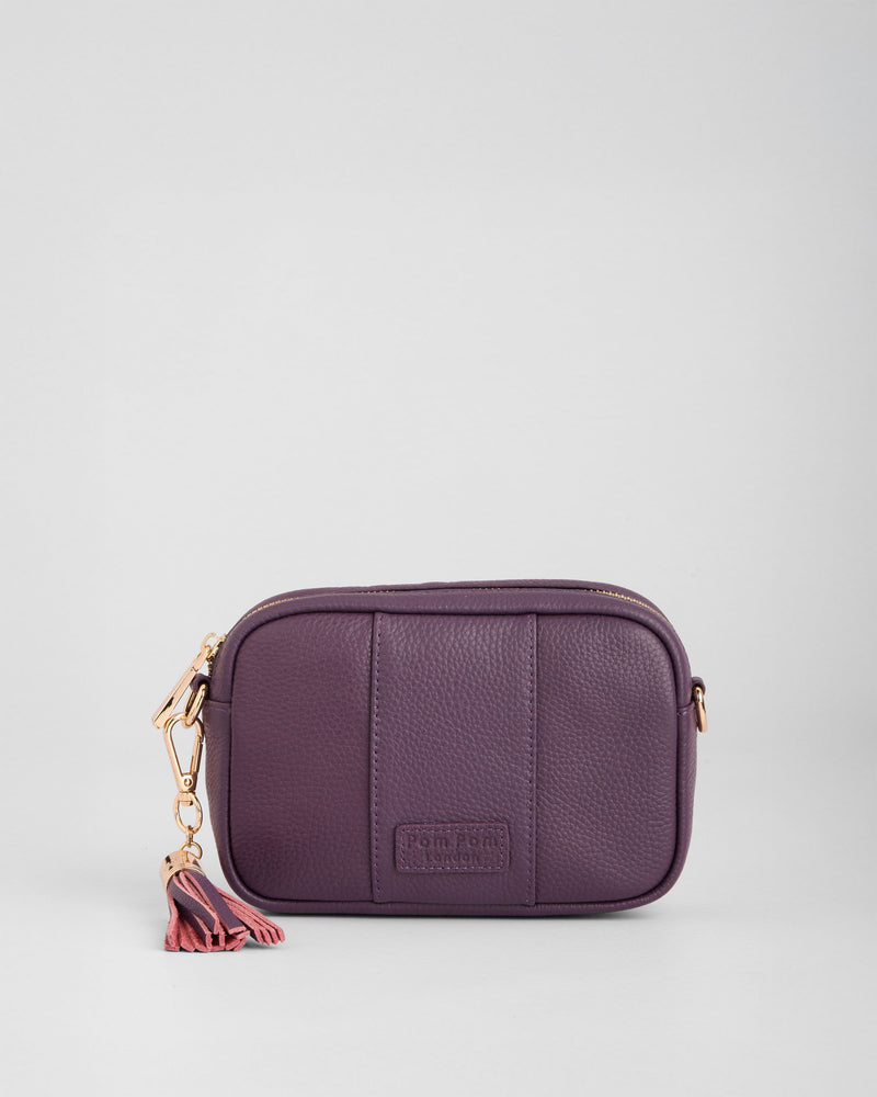 Pom Pom London City MINI Bag Purple Nightshade-Pom Pom London