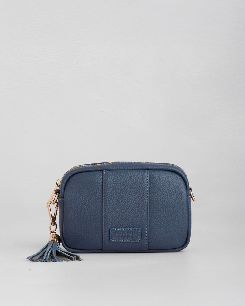 Pom Pom London City MINI Bag Slate Blue-Pom Pom London