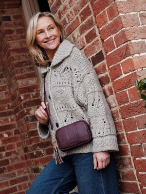 City Mini Crossbody Bag Dark Maroon