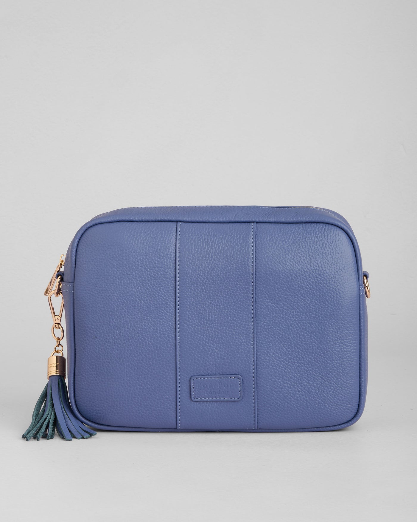 Lupin Blue Large City Crossbody Bag | Pom Pom London