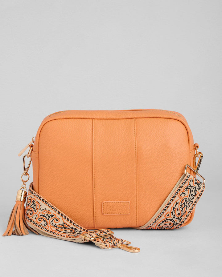 Mango Tango Large City Crossbody Bag | Pom Pom London