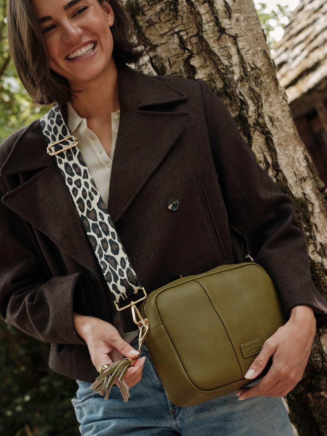 City Plus Crossbody Bag Olive Green – Pom Pom London