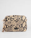 City Plus Crossbody Bag Snake Effect Monochrome